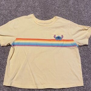 Disney Stitch Yellow Pocket Tee